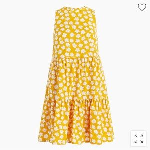 J. Crew Factory Printed Tiered Mini Dress